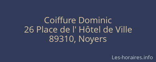 Coiffure Dominic