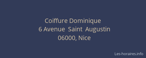 Coiffure Dominique