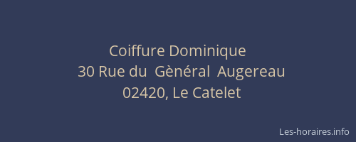 Coiffure Dominique
