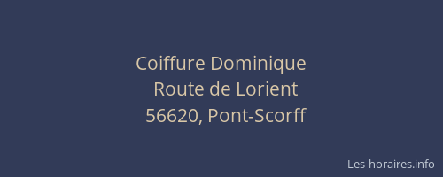 Coiffure Dominique