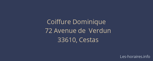 Coiffure Dominique