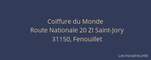 Coiffure du Monde