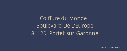 Coiffure du Monde