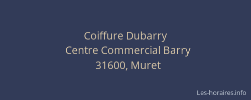 Coiffure Dubarry