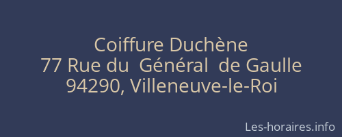 Coiffure Duchène