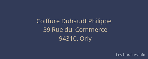 Coiffure Duhaudt Philippe