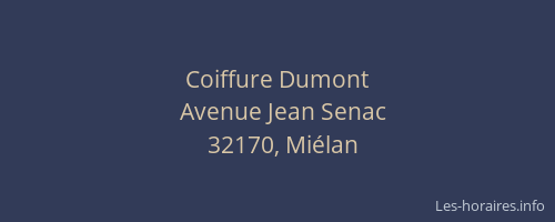 Coiffure Dumont