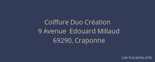 Coiffure Duo Création