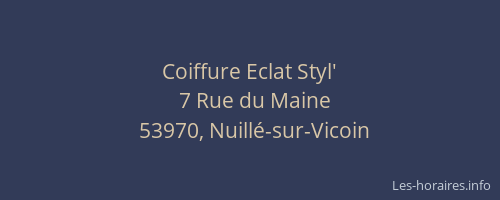 Coiffure Eclat Styl'