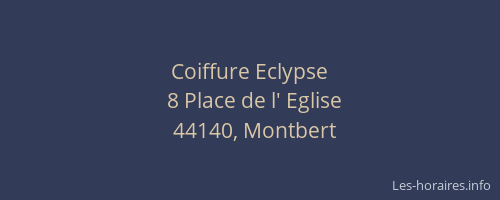 Coiffure Eclypse
