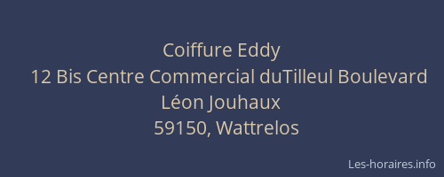 Coiffure Eddy