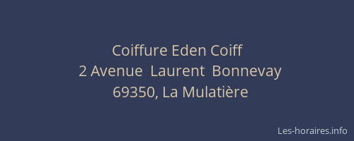 Coiffure Eden Coiff