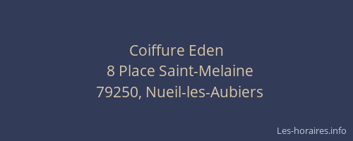 Coiffure Eden