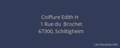 Coiffure Edith H