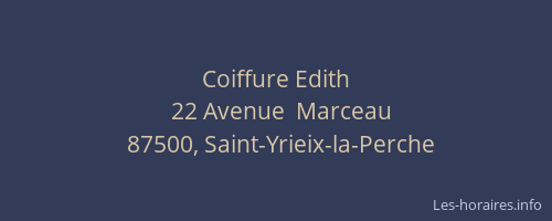 Coiffure Edith