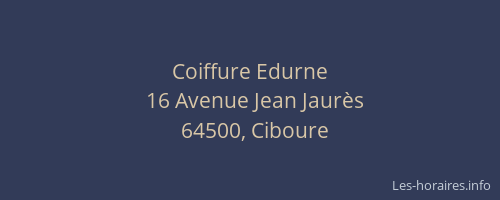 Coiffure Edurne