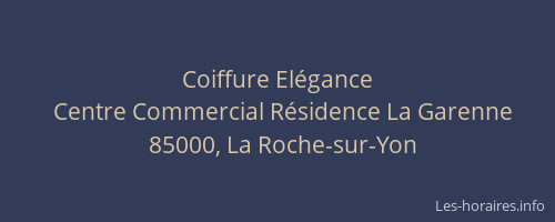 Coiffure Elégance
