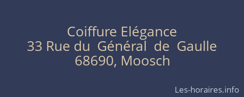 Coiffure Elégance