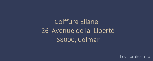 Coiffure Eliane