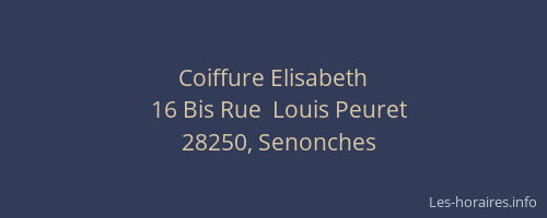 Coiffure Elisabeth