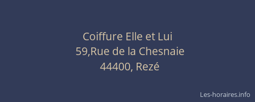 Coiffure Elle et Lui