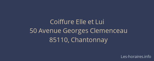 Coiffure Elle et Lui