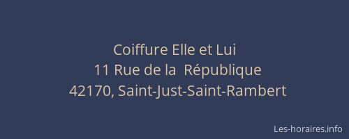 Coiffure Elle et Lui