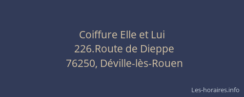 Coiffure Elle et Lui