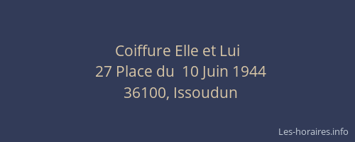Coiffure Elle et Lui