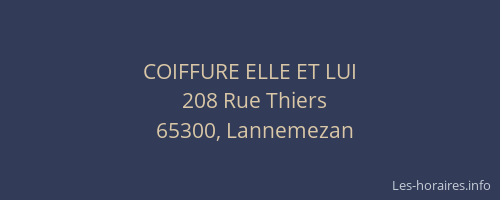 COIFFURE ELLE ET LUI