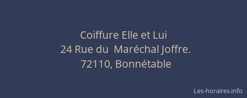 Coiffure Elle et Lui