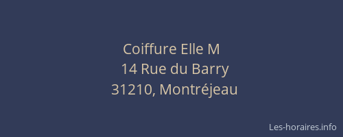 Coiffure Elle M