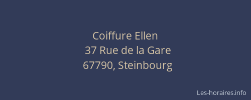 Coiffure Ellen