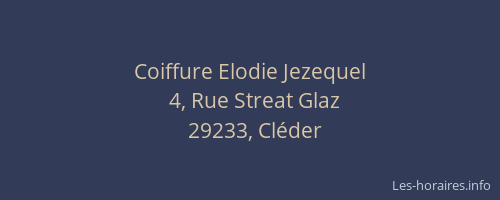 Coiffure Elodie Jezequel