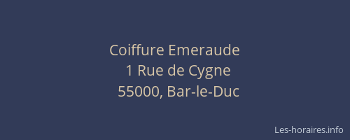 Coiffure Emeraude