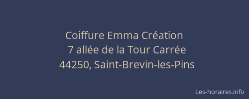 Coiffure Emma Création