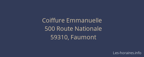 Coiffure Emmanuelle