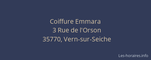 Coiffure Emmara