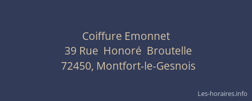 Coiffure Emonnet
