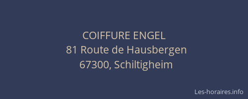 COIFFURE ENGEL