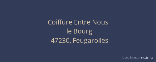 Coiffure Entre Nous