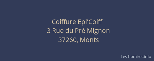 Coiffure Epi'Coiff