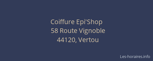 Coiffure Epi'Shop