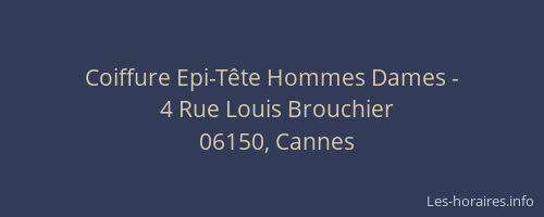 Coiffure Epi-Tête Hommes Dames -