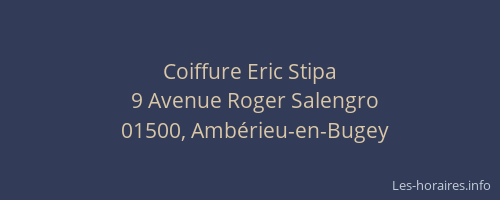 Coiffure Eric Stipa