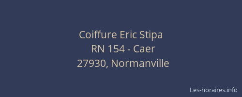 Coiffure Eric Stipa