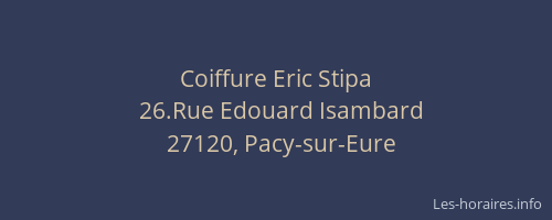 Coiffure Eric Stipa