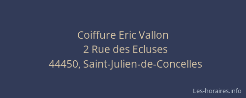 Coiffure Eric Vallon