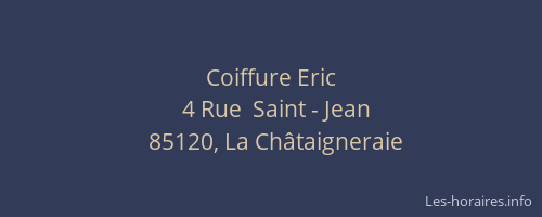 Coiffure Eric