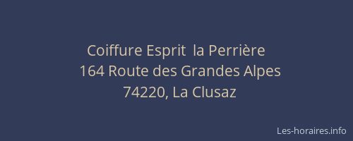 Coiffure Esprit  la Perri&egrave;re